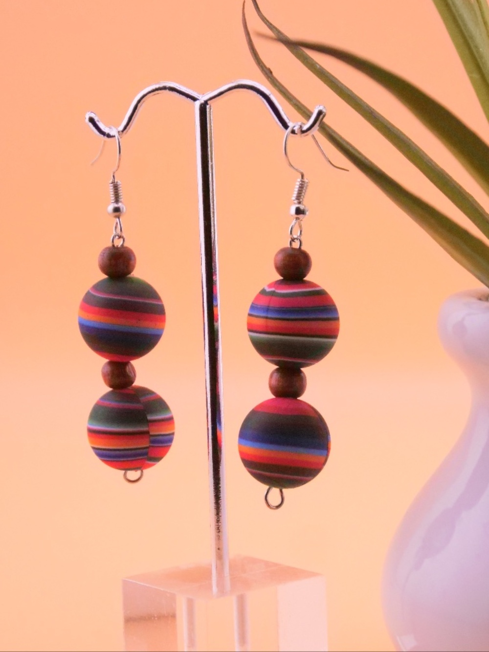 Colorful Serape Earrings | Southwestern Earrings | Handmade Fiesta Jewelry
